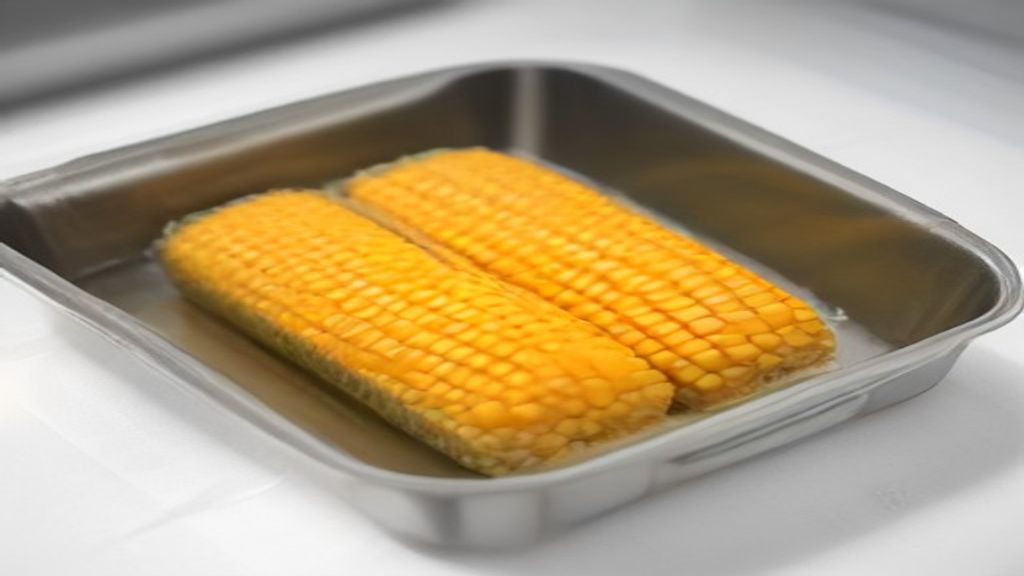 한 개씩 랩으로 싸서 냉동 준비를 마친 옥수수